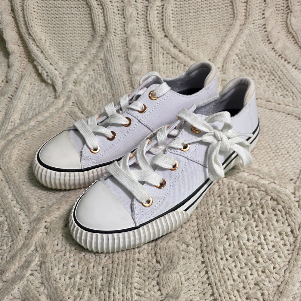 Skechers Bobs Arch Fit Utopia Air Cooled White Canvas‎ Sneakers Womens 6.5